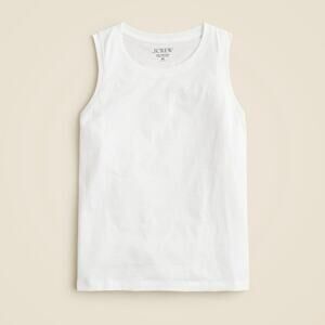J.Crew Pima Cotton Muscle Tank Top White Size Medium NWT